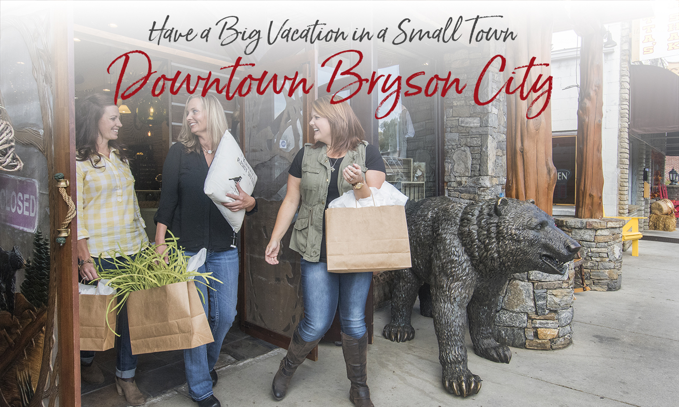 Downtown BC Shoppers Everett Street Bryson CIty